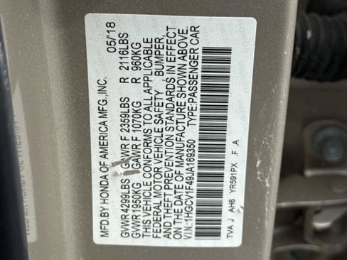 Used 2018 Honda Accord EX image 25