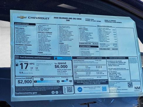 New 2026 Chevrolet Colorado ZR2 w/ Technology Package AWD/4WD image 18