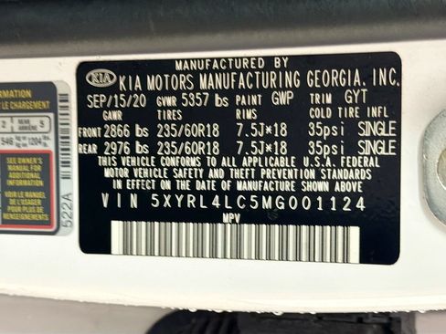 Used 2021 Kia Sorento S FWD image 34