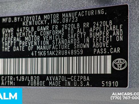 Used 2024 Toyota Camry XSE image 60