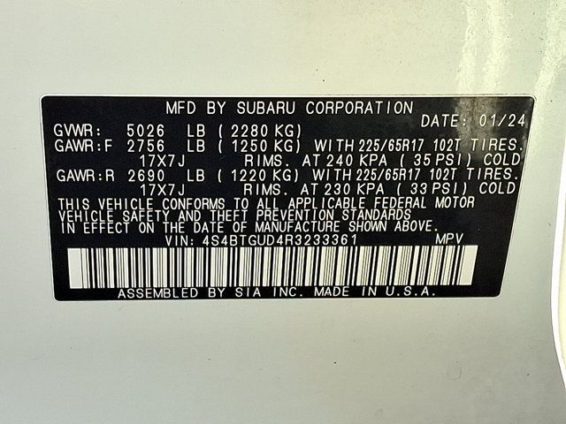 Certified 2024 Subaru Outback Wilderness AWD/4WD image 29