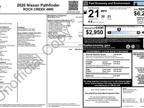 New 2026 Nissan Pathfinder Rock Creek image 33