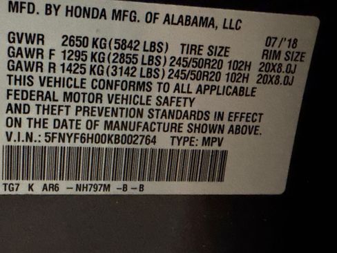 Used 2019 Honda Pilot Elite image 26