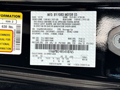 Certified 2024 Ford Mustang GT Premium image 33