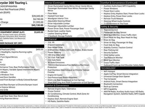 Used 2023 Chrysler 300 Touring L w/ Popular Equipment Group RWD image 6