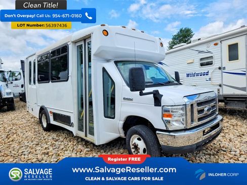 Used 2017 Ford E-450 and Econoline 450 Super Duty w/ Shuttle Bus Prep Package RWD image 1