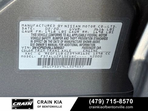 Used 2020 Nissan Kicks SR w/ SR Premium Package image 35