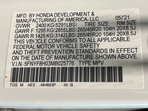 Used 2021 Honda Passport Elite image 19