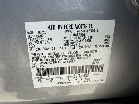 Used 2023 Ford Explorer Limited RWD image 29