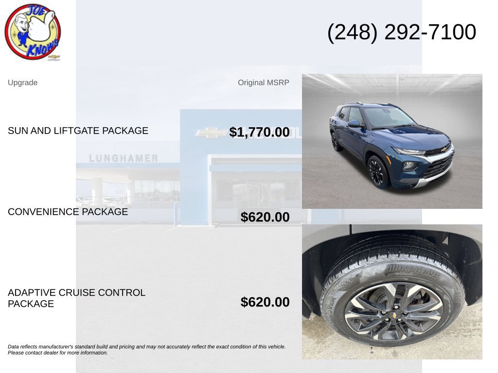 Used 2021 Chevrolet TrailBlazer LT w/ Sun and Liftgate Package AWD/4WD image 5