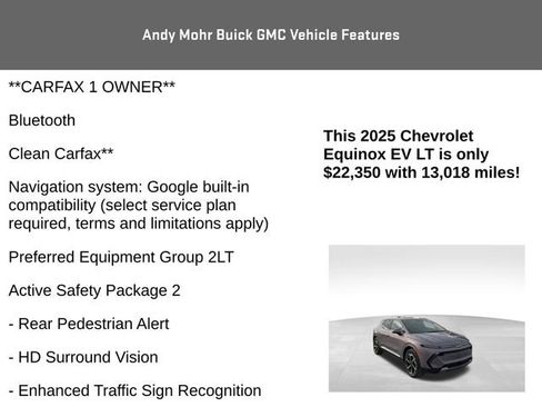 Used 2025 Chevrolet Equinox EV LT w/ Convenience Package image 4