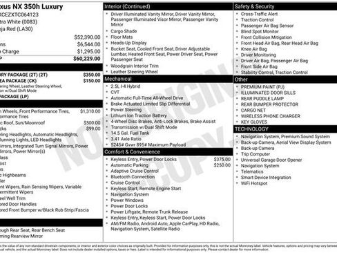 Certified 2026 Lexus NX 350 AWD w/ Accessory Package (2T) image 42