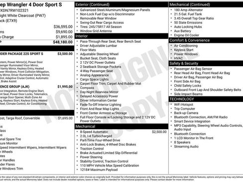 Used 2024 Jeep Wrangler Unlimited Sport AWD/4WD image 4