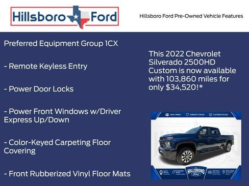 Used 2022 Chevrolet Silverado 2500 Custom w/ Custom Value Package AWD/4WD image 6