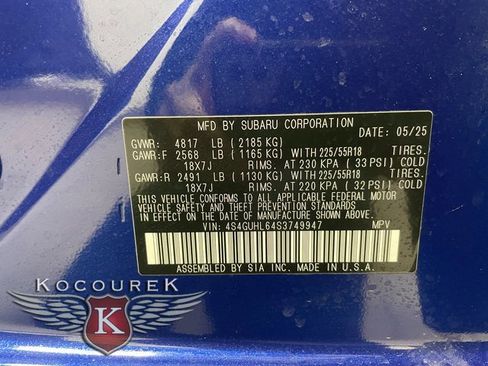 Certified 2025 Subaru Crosstrek 2.5i Limited w/ Popular Package #3A image 26