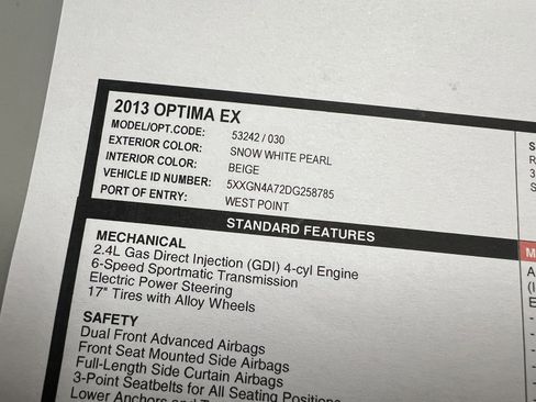 Used 2013 Kia Optima EX w/ Premium Pkg image 30