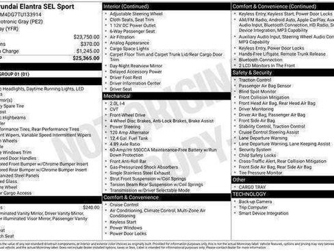 New 2026 Hyundai Elantra Sport FWD image 20