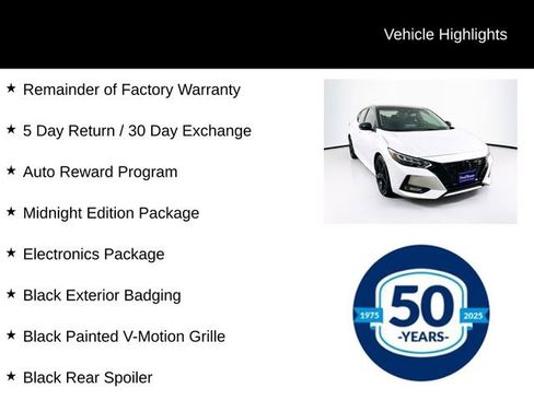 Used 2023 Nissan Sentra SR w/ Midnight Edition Package FWD image 7