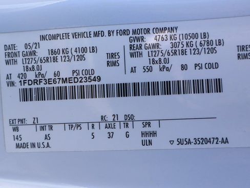 Used 2021 Ford F350 XL w/ Power Equipment Group image 43