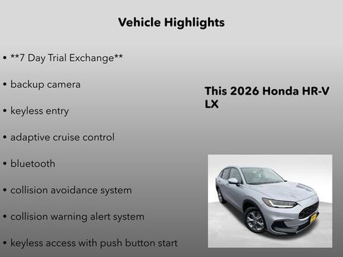 New 2026 Honda HR-V LX image 5