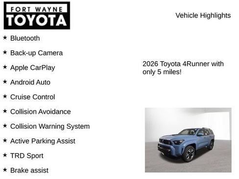 New 2026 Toyota 4Runner TRD Sport AWD/4WD image 7