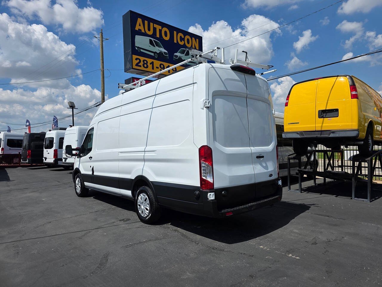 Used 2021 Ford Transit 350 148 High Roof Extended w/ Exterior Upgrade Package RWD image 2