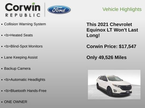 Used 2021 Chevrolet Equinox LT image 6