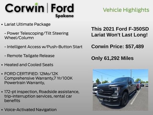 Used 2021 Ford F350 Lariat AWD/4WD image 13
