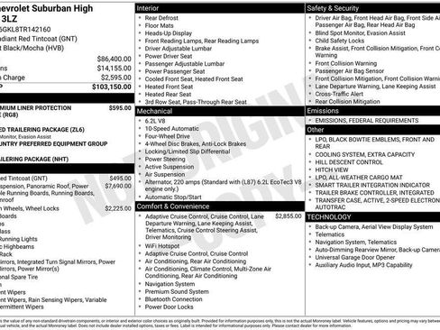 New 2026 Chevrolet Suburban High Country image 26