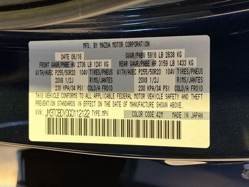 Used 2016 MAZDA CX-9 Grand Touring image 12