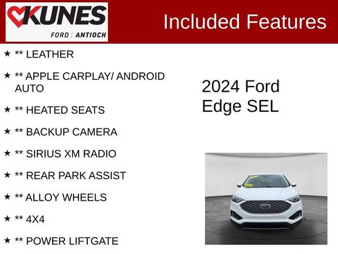 Certified 2024 Ford Edge SEL AWD/4WD image 3
