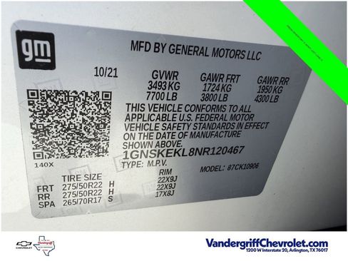 Used 2022 Chevrolet Suburban RST w/ Sport Performance Package AWD/4WD image 36