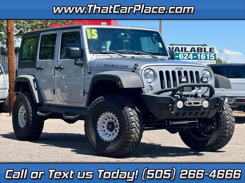 Used 2015 Jeep Wrangler Unlimited Rubicon w/ Connectivity Group AWD/4WD image 1