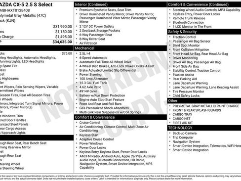 New 2026 MAZDA CX-5 Select AWD/4WD image 6