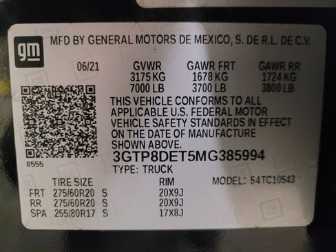 Used 2021 GMC Sierra 1500 SLT RWD image 33