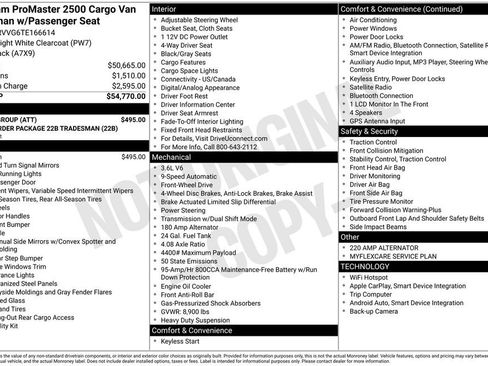 New 2026 RAM ProMaster 2500 w/ Power Group image 21