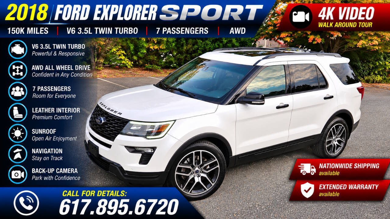 Used 2018 Ford Explorer Sport w/ Equipment Group 401A AWD/4WD image 1