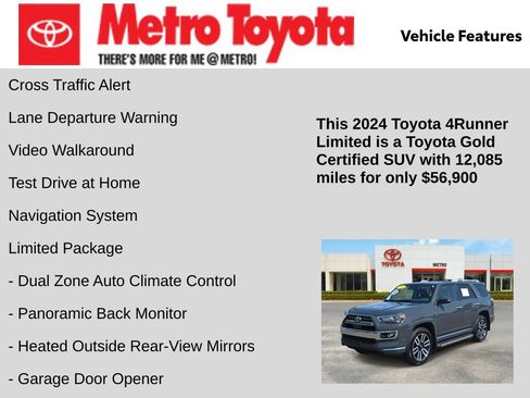 Certified 2024 Toyota 4Runner Limited AWD/4WD image 21