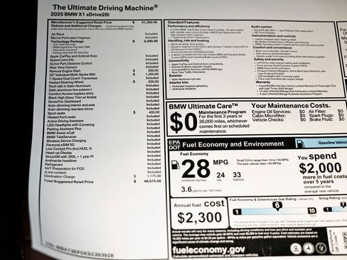 Used 2025 BMW X1 xDrive28i w/ Technology Package image 39