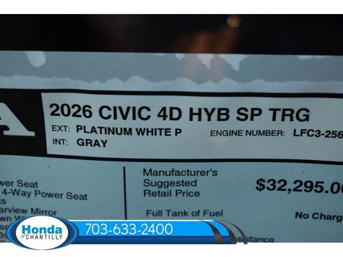 New 2026 Honda Civic Sport Touring image 35