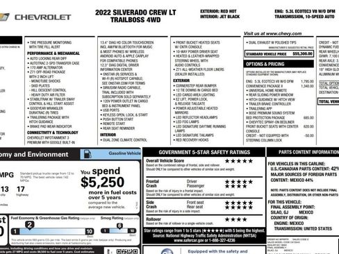 Used 2022 Chevrolet Silverado 1500 LT Trail Boss w/ Convenience Package II image 14