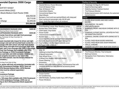 New 2026 Chevrolet Express 3500 Extended w/ Driver Convenience Package RWD image 11