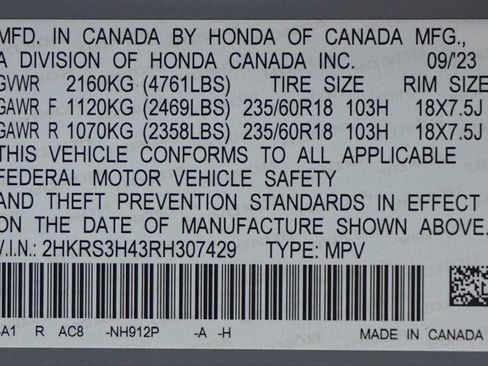Certified 2024 Honda CR-V EX image 30