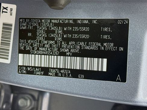 Used 2024 Toyota Highlander Platinum AWD/4WD image 40