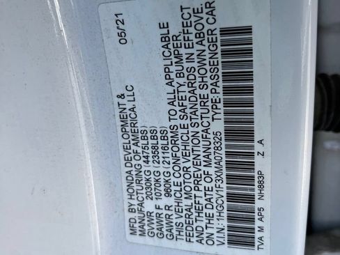 Used 2021 Honda Accord Sport image 9