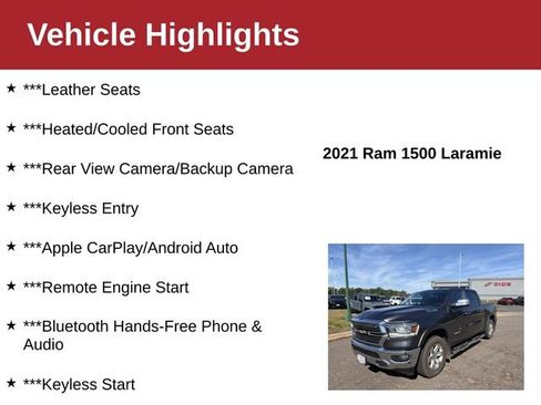 Used 2021 RAM 1500 Laramie AWD/4WD image 4