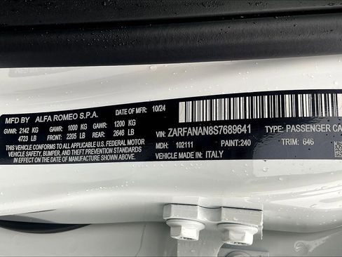 New 2025 Alfa Romeo Giulia AWD w/ Driving Assist Package image 12