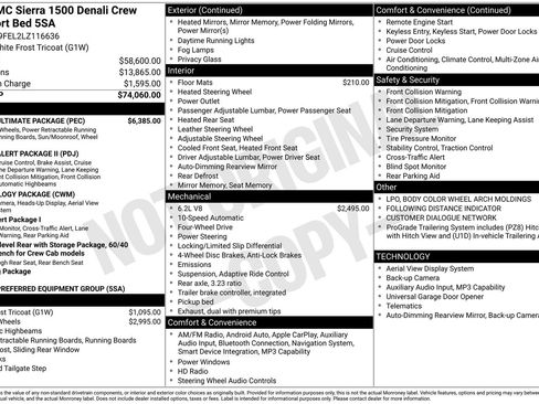 Used 2020 GMC Sierra 1500 Denali w/ Denali Ultimate Package AWD/4WD image 3