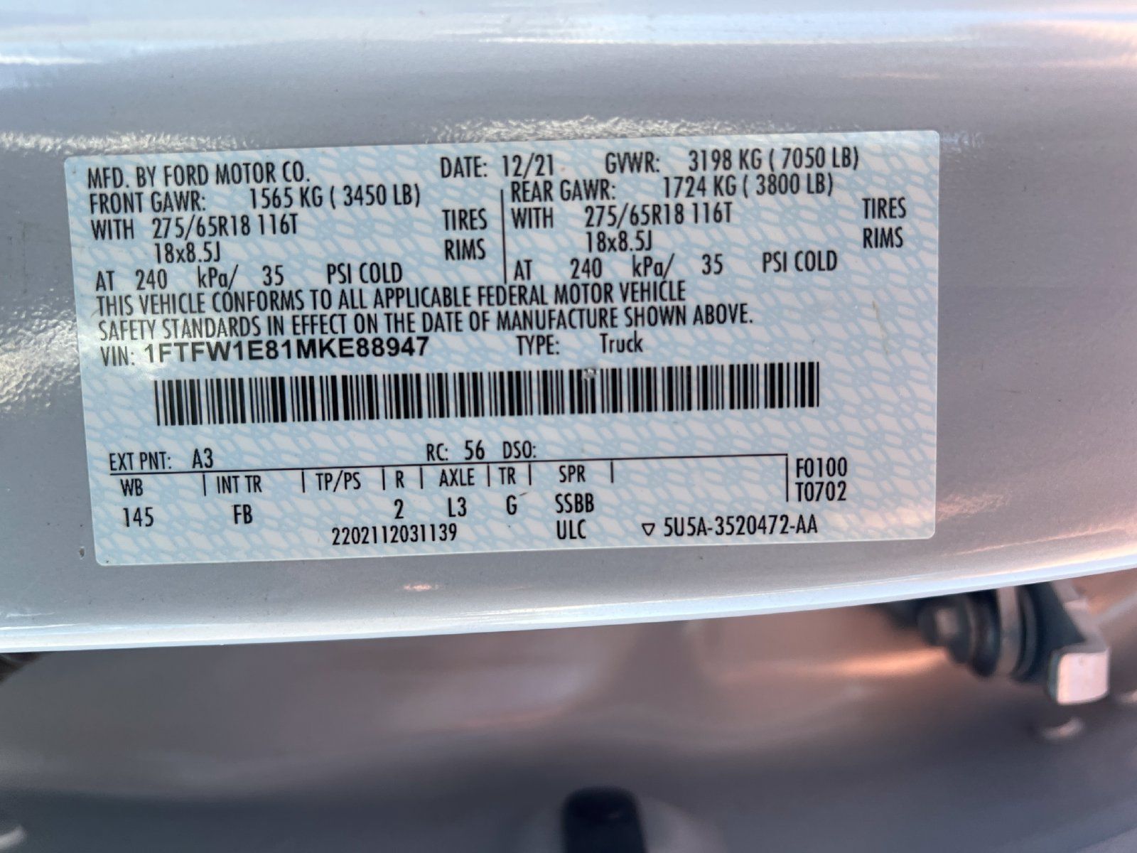 Used 2021 Ford F150 XLT w/ Equipment Group 302A High AWD/4WD image 2