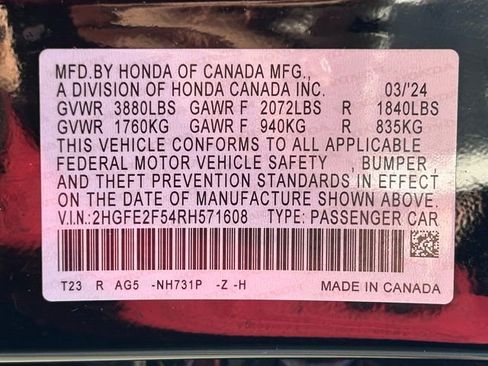 Used 2024 Honda Civic Sport image 16